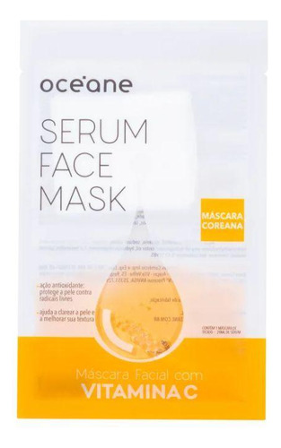 Máscara Facial Océane Serum Vitamina C Hidratante