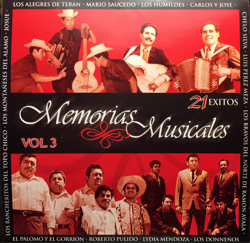 Cd Memorias Musicales Vol3 Josue Alegres De Teran Roberto Pu