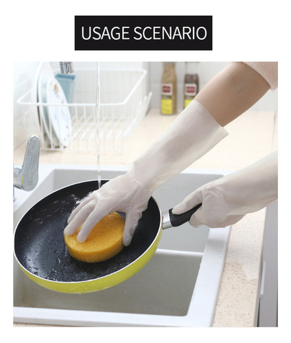 Nn Guantes De Limpieza De Cocina De Plástico Fino Y