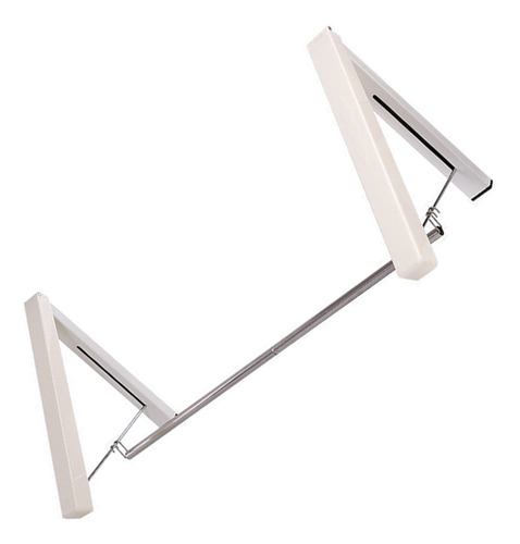 Laundry Hanger Retractable Wall Mounted White