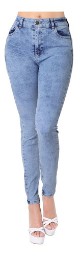 Jeans Moda Skinny Mujer Azul Stfashion 63104612