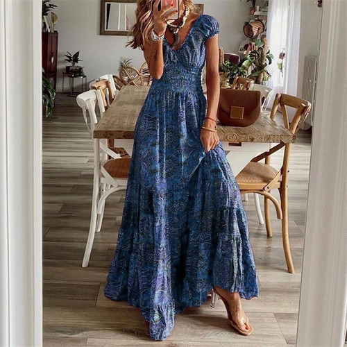 Elegantes Vestidos Largos, Vintage, Maxi, Casual, Wosummer