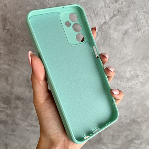 Funda Silicona Cubre Cámara Para Samsung Linea- Coolcase Verde Agua A16
