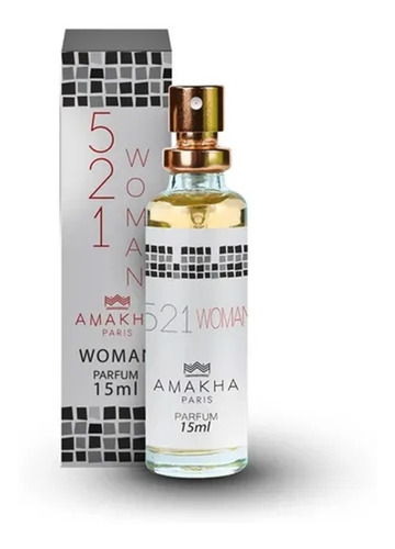 Perfume Feminino 521 Woman Amakha Paris 15ml Bolsa Ou Bolso