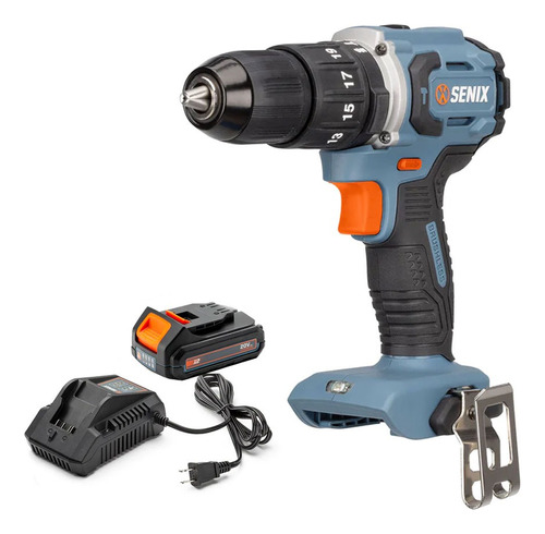 Rotomartillo 20v Brushless Senix Pdhx2-m2 Cargador Y Bateria Color Azul Acero Frecuencia 60