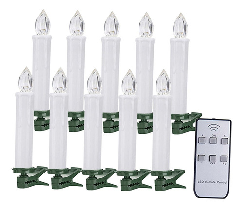 Velas De Luz De Vela De 10 Piezas For Decoración De Fiesta