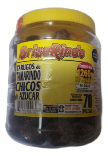 Tamarindo Tarugo Azúcar Chico 70 Pzs