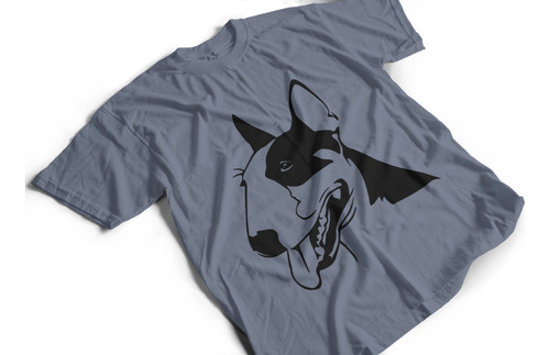 Camiseta De Algodón Para Adulto Estampado Perro Bull Terrier