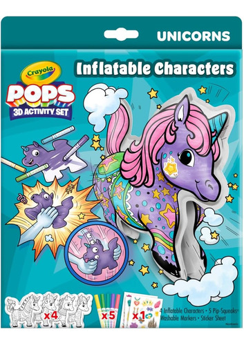 Crayola Pops Personajes Inflables, Set Para Colorear Para Ni