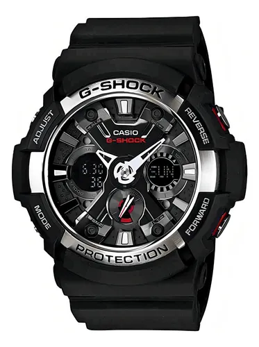 Relógio Masculino Casio G-shock Ga-200-1adr Correia Preto