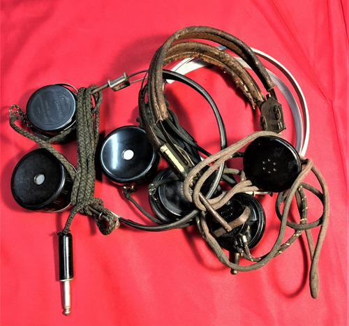 Auriculares Antiguos Guerra Mundial 3pz Kellogg S&s Co. 40´s