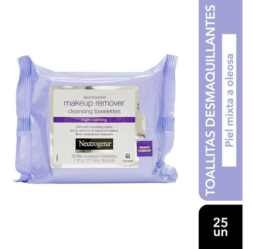  Neutrogena Night Calming Toallitas Desmaquillantes 25 Unidades