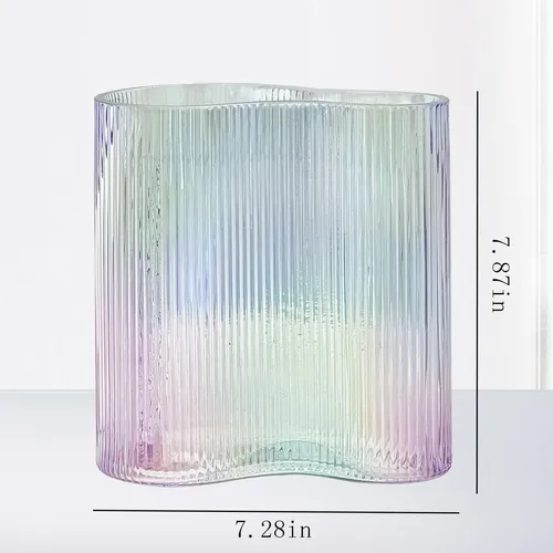 Aoderun Jarrón De Cristal Para Flores, Moderno Y Grande, Con