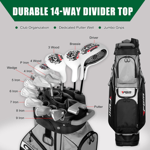 Bolsa De Golf Pgm Para Hombres Y Mujeres-diseño Estándar Ant