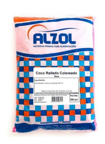 Coco Rallado Alzol Rosa X1/2 Kg