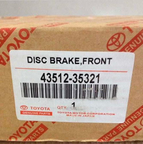 Discos De Frenos Delanteros Toyota 4runner,hilux,fortuner