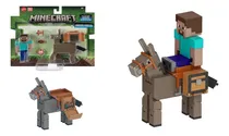 Comprar Minecraft Steve Y Donkey Figura Muñeco Juguete Coleccion