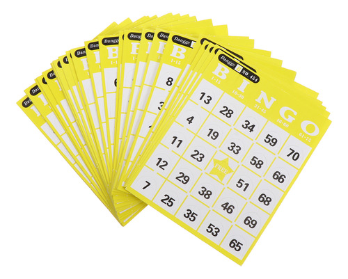 Tarjetas De Papel Para Bingo Binger Cards Lucky