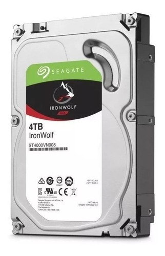 Disco rígido interno Seagate IronWolf ST4000VN008 4TB