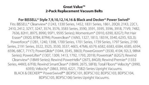 Banda Aspiradora Black Decker Power Swivel 2 Pza *importada