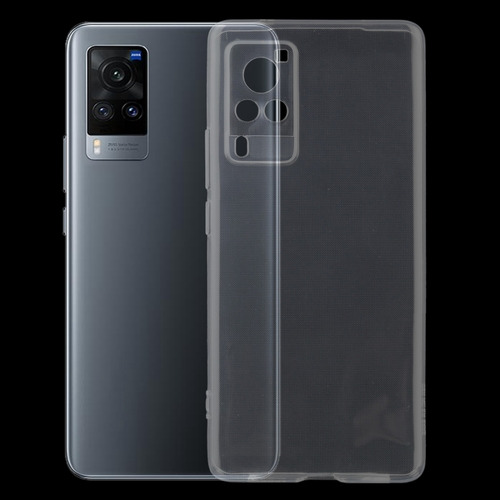 For Vivo X60, Versión De Pantalla Curva, Funda De Tpu Transparente