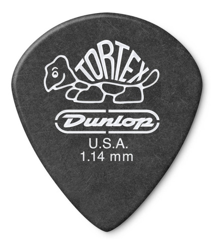 Palheta Dunlop Tortex Jazz Iii 1,14mm Preta Com 12 Unidades