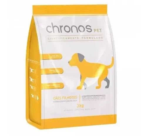 Ração Cães Filhotes Raças Pequena/Média 3kg Chronos Pet