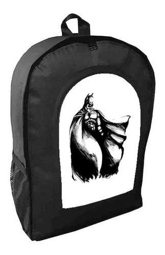 Mochila Negra Batman Adulto / Escolar E16