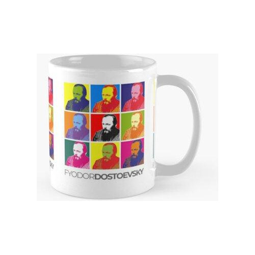 Taza Póster Retrato De Arte Pop De Fyodor Dostoevsky Calidad