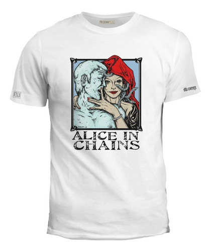 Camiseta Alice In Chains Rock Hombre Mujer Capucha Roja Ink 