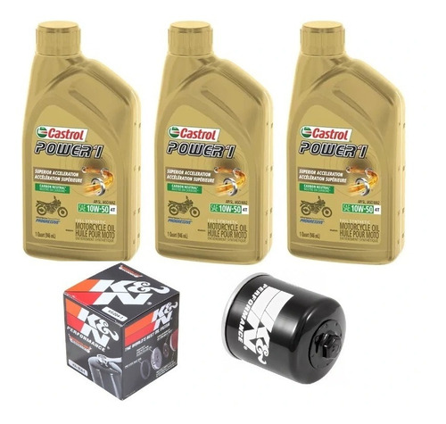 Kit Fullsintetico Yamaha R3/r3a/mt03/xj6/r6/r1 + Filtro K&n