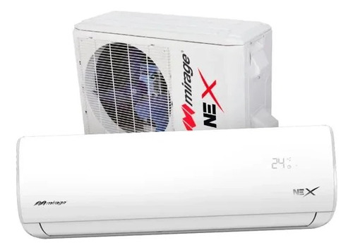 Aire Acondicionado Minisplit Mirage Nex 1 Ton Frío 110v Blanco