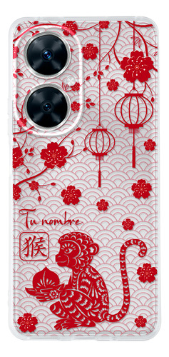 Funda Para Huawei Horóscopo Chino Mono Con Tu Nombre