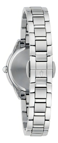 Relógio Bulova Classic Sutton 35 Diam 96r253 para mulheres, cor de pulseira: prata