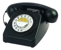 Comprar Teléfonos De Marcación Giratoria Con Cable De Benotek Black 
