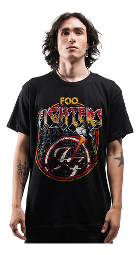 Camiseta Foo Fighters Lightning Ufo Rock Activity