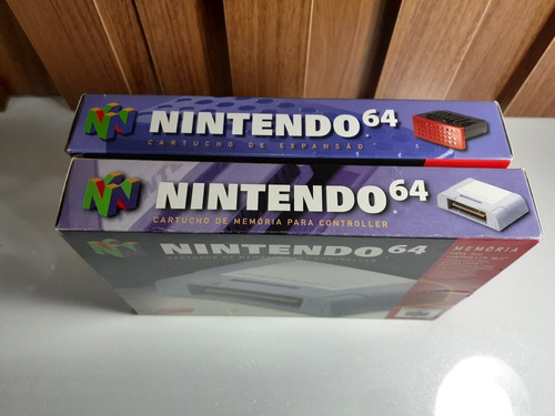 Expansion Pak E Memória Card Na Caixa Nintendo 64. (Usado)