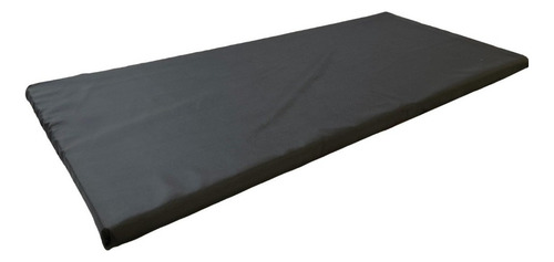 Alfombra para visitantes individuales de 78 x 188 x 7 pulgadas en tela lisa, color tela lisa negra