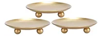 Comprar Portavelas De Placa De Hierro, Dorado, Portavelas