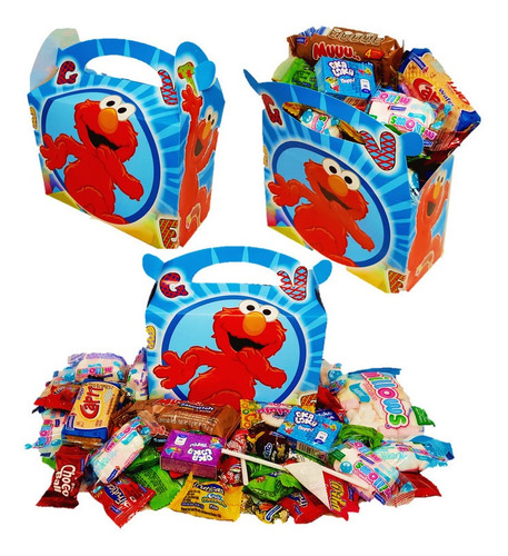 Cajita Feliz Dulces Sorpresa X12und Piñata Elmo