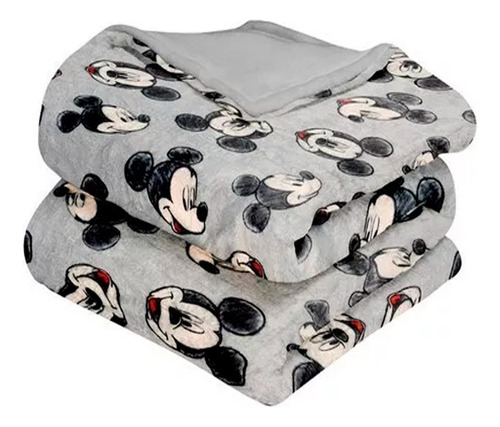 Cobertor Queen Size King Size Borrega Mickey Disney Invernal