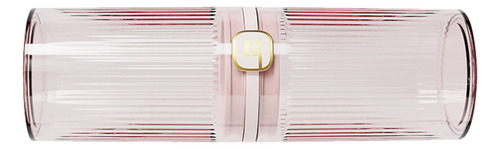 Soporte Cepillo Dientes Viaje Tazas Dobles Lujo Ligeras Rosa