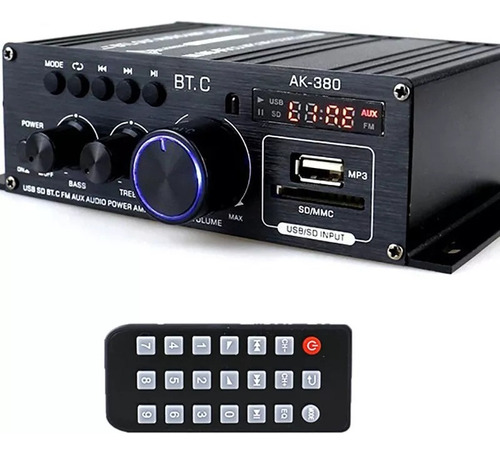 Amplificador Completo Estéreo Bluetooth De 800w Amplificado