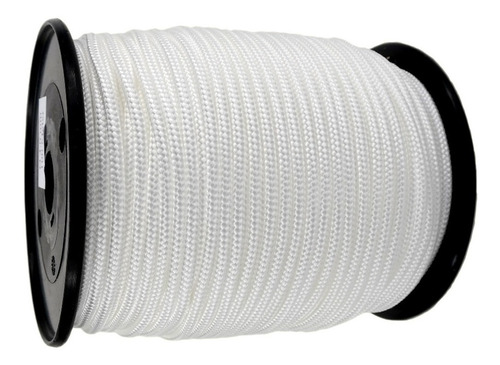 10 Metros Soga Cuerda Poliester Dacron 3.mm Trenzada Nautica Color Blanco