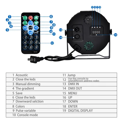 Luces Led Rgb Para Fiestas, Activadas Por Sonido