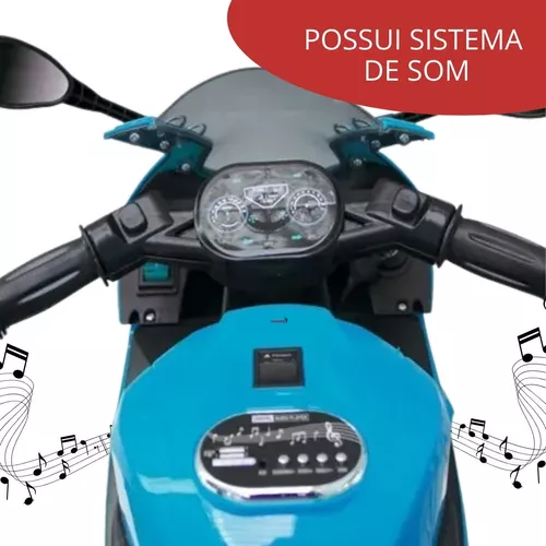 Mini Moto Eletrica Infantil Azul Bw006az - Importway importmay Na Vianx  você acha tudo - Aqui tem oferta todo dia