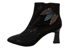 Comprar Botines De Malla For Mujer Zapatos Bajos Con Tacón Grueso