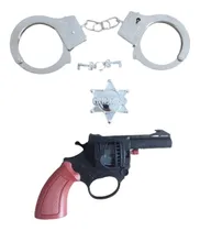 Comprar Brinquedo Sheriff Com Arminha Fantasia + Algemas +distintivo