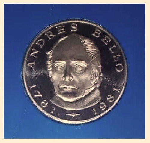 Moneda De Plata Conmemorativa Andrés Bello 1781 - 1981