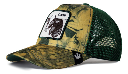  Gorra Curva Goorin Bros Snapback Trucker Vaca Cash Verde